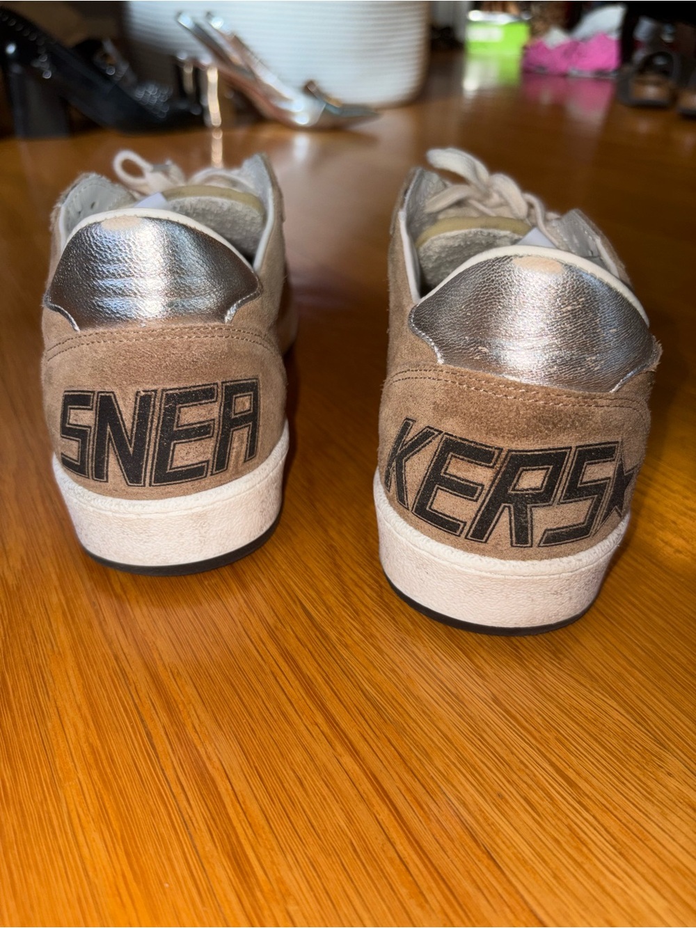 Men's Golden Goose Ball Star Suede Leather Sneakers - Picture 7 of 8